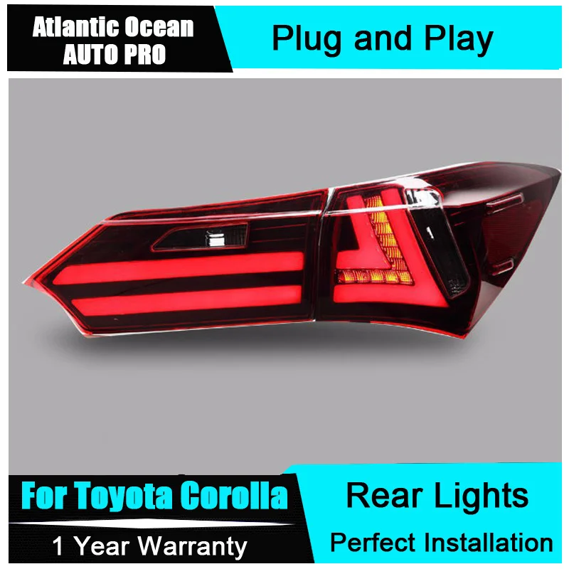 AUTO PRO Car Styling for Corolla 2014 2015 led tail lights new Altis