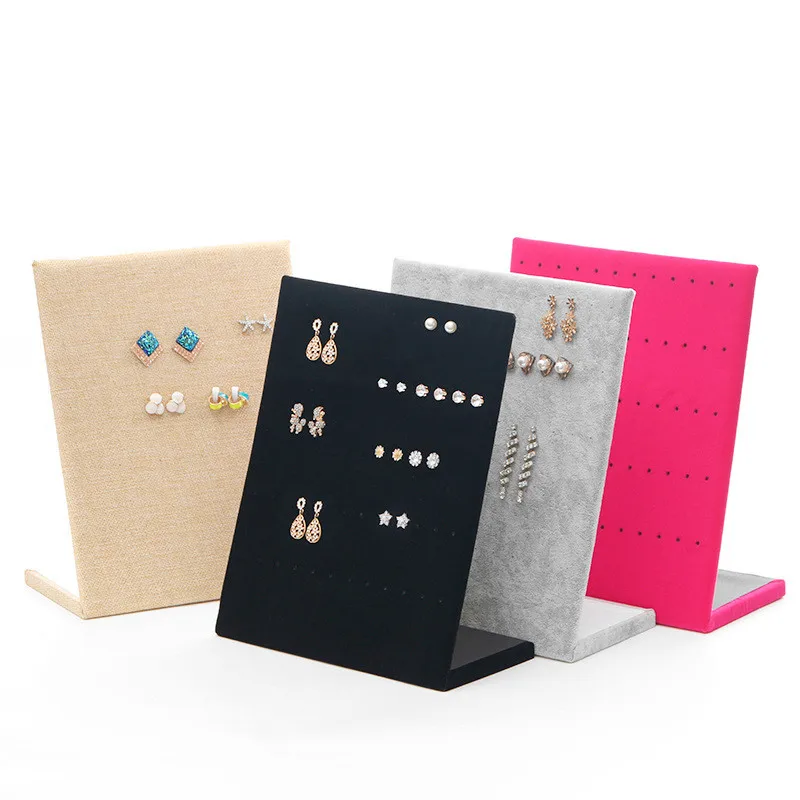 Showcase Rack Jewelry Earring Board Holder Ear Studs Pin Shelf Display Stand Board Jewelry