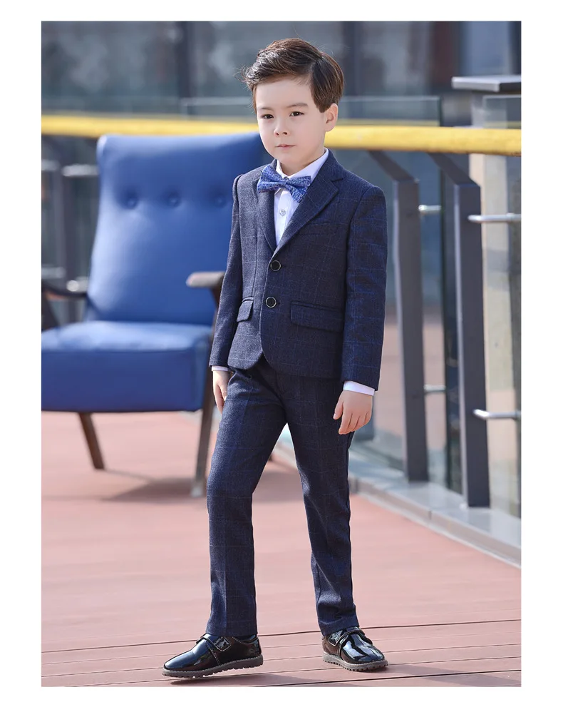  Boys Suits set Formal Boys Clothes children Wedding clothing Blazer Piano Costume back to School (7)
