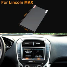 Car Styling 8 Inch GPS Navigation Screen Steel Protective Film For Lincoln MKX Control of LCD Screen Car Sticker