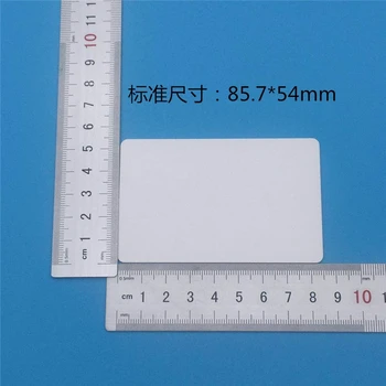

86*54mm PVC UHF white cards long range for car parking system RFID passive tags with Alien 9662 1000pcs/Lot