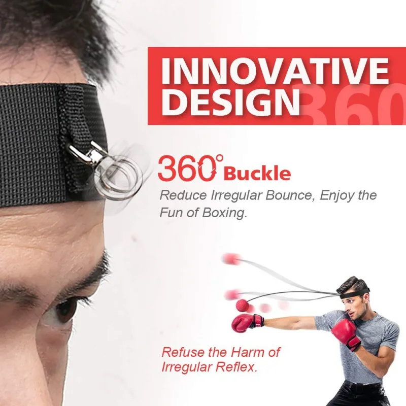 

Rubber Fighting Ball Boxing Equipment Head Band Reflex Speed Training Boxing For Beginners
