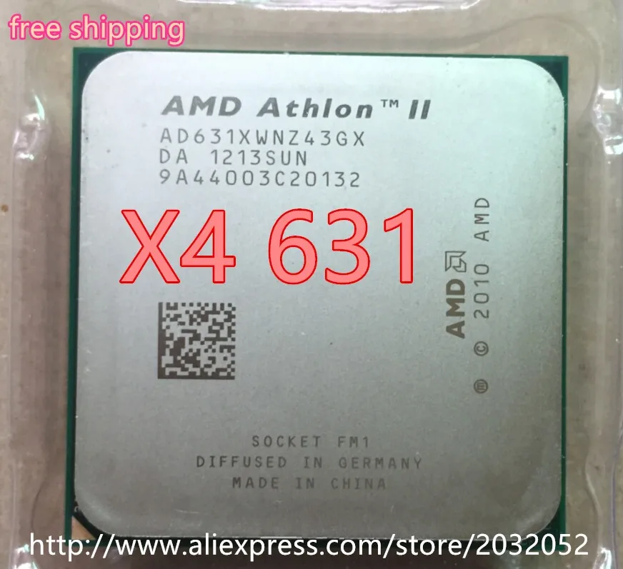 Четырехъядерный процессор AMD II Athlon X4 631, разбросанный процессор fm1 2,6G 4 M, четырехъядерный процессор(работает