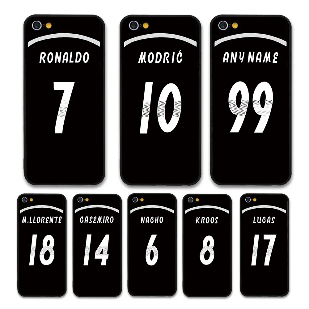 

European Football RONALDO MODRIC KROOS Jersey style Real Madrid Custom Names and Numbers case for iPhone 6 plus Phones cases
