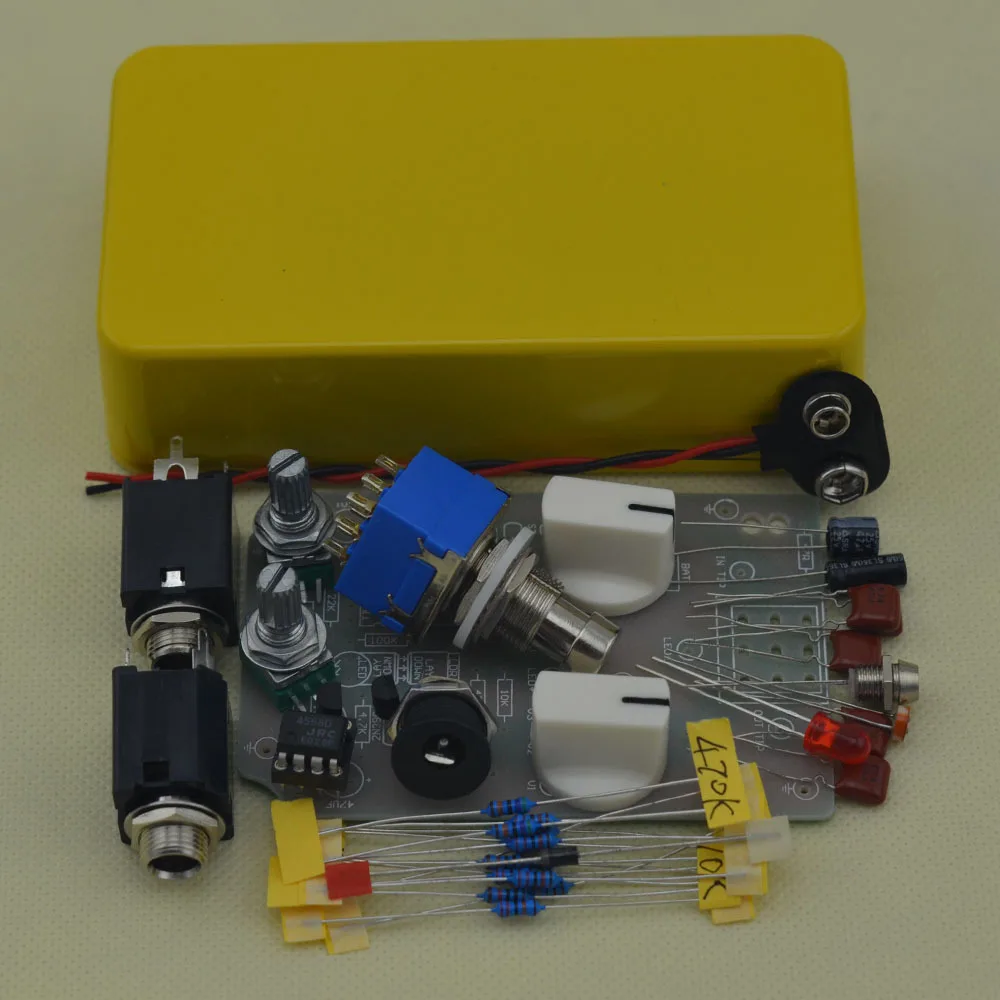Diy Compressor Guitar Effect Pedal All Kit With 1590b Free Shipping