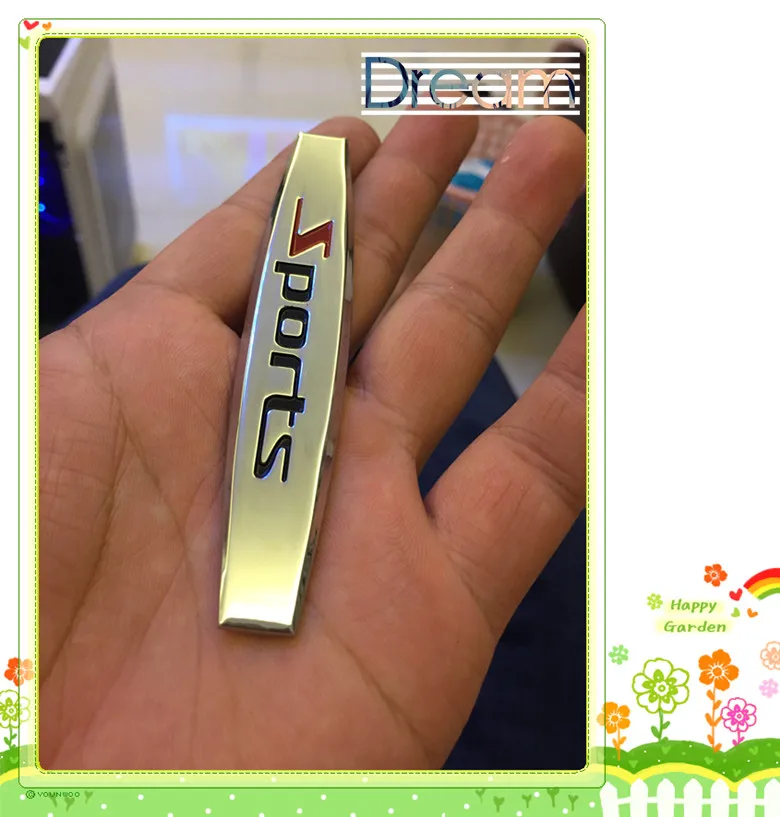 

2pcs 3D metal Car Sticker side Emblem Badge for renault clio 4 nissan qashqai j11 ford mustang hyundai i10 mazda mx5 Accessories