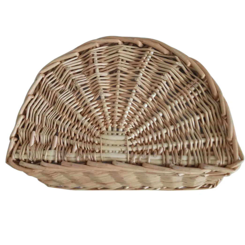 Bicycle Front Basket Retro, Handmade, Wicker Handlebar Pannier Cycling Carrying Holder Bike Basket Baggage Bag with Leather Str