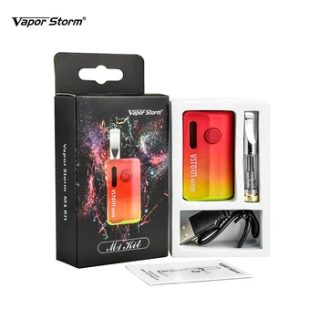 

Newest Vapor Storm M1 Kit for CBD 800mah Built-in battery Electronic Cigarette Vape kits 510 Magnet Thread &0.5ml Thick Oil Tank