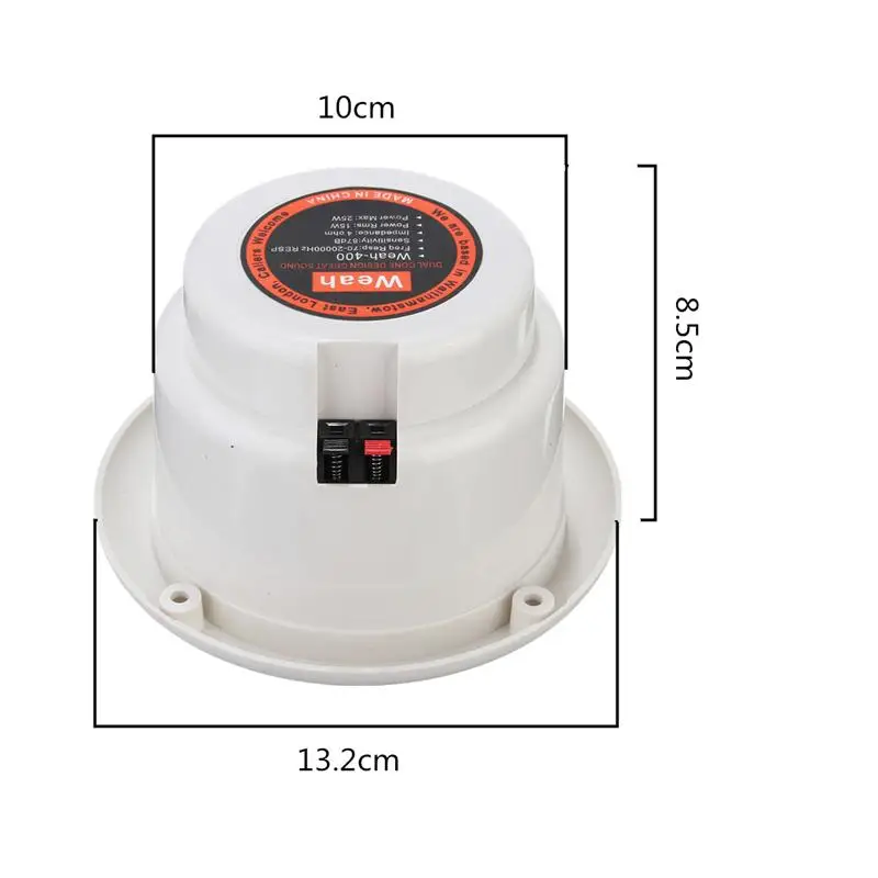 1 пара Водонепроницаемый 25 Вт полный спектр морской лодки потолочный настенный динамик s газон сад водостойкий установить динамик