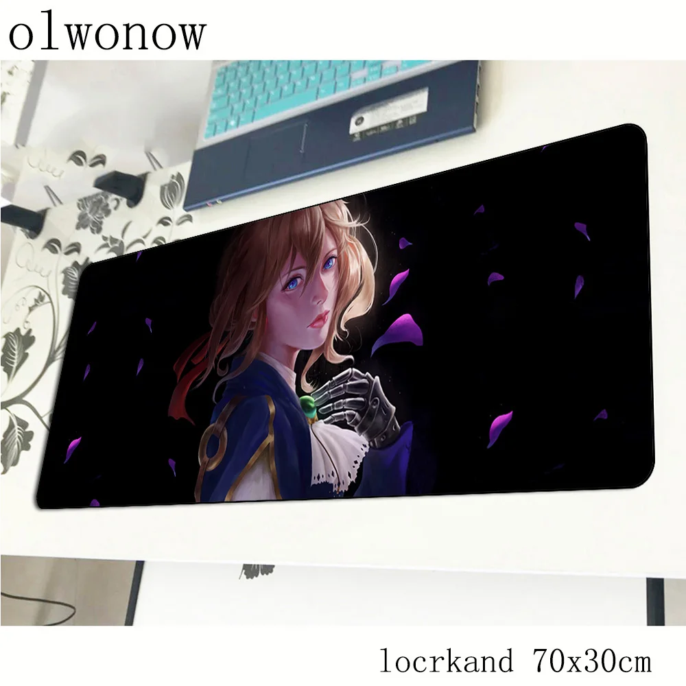 Violet evergarden коврик для мыши большой компьютер геймер Коврик 70x30 см padmouse высокое