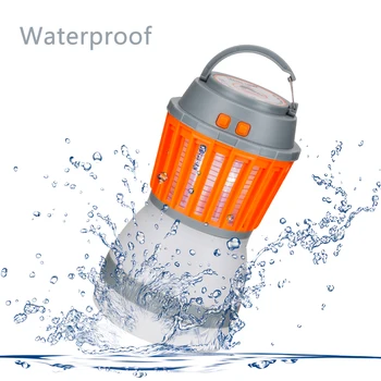 

2-in-1 Outdoor Waterproof Portable Camping Light Mosquito Killer Lamp USB Charging Mosquito Lamp Flying Bug Insect Repellent