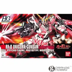 OHS Bandai HGUC 100 1/144 RX-0 единорог Gundam уничтожить режим мобильный костюм сборки модель Наборы