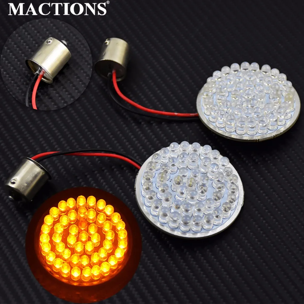 1156 Bullet Turn Signal Indicator Light font b Lamp b font LED Inserts Light for Harley