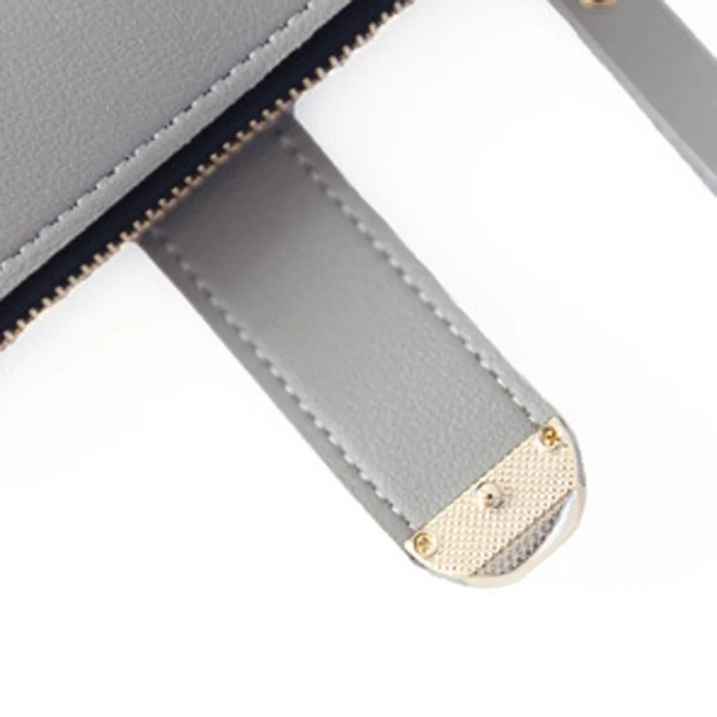 Женское короткое стильное модное однотонное милое портмоне держатель для карт сумка@ 3