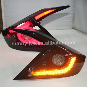 

For HONDA Civic LED Tail Light Back Lamp 2016 Year Red Black Color LF