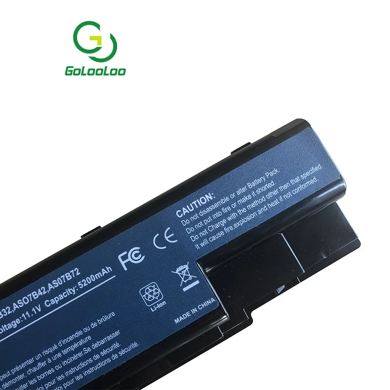 Golooloo 6 cell Батарея для acer Aspire 5230 5520 5530 5235 5330 AS07B71 AS07B72 AS07B32 AS07B42 AS07B31 AS07B41 AS07B52 AS07B61|battery