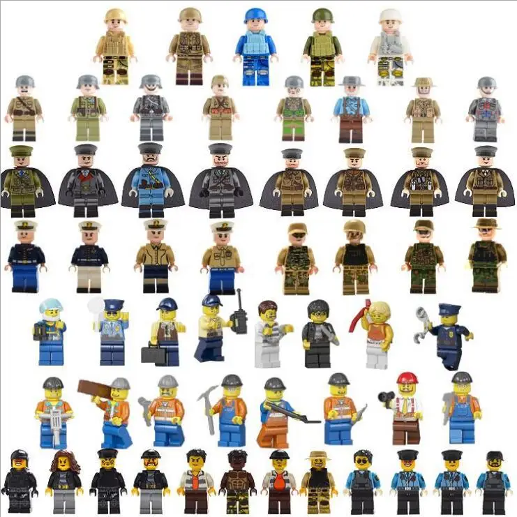 8pcs 8 - nation coalition soldier Building Blocks DIY toys Compatible LegoINGlys With Weapons Action Figure Toys For Child Gift | Игрушки и
