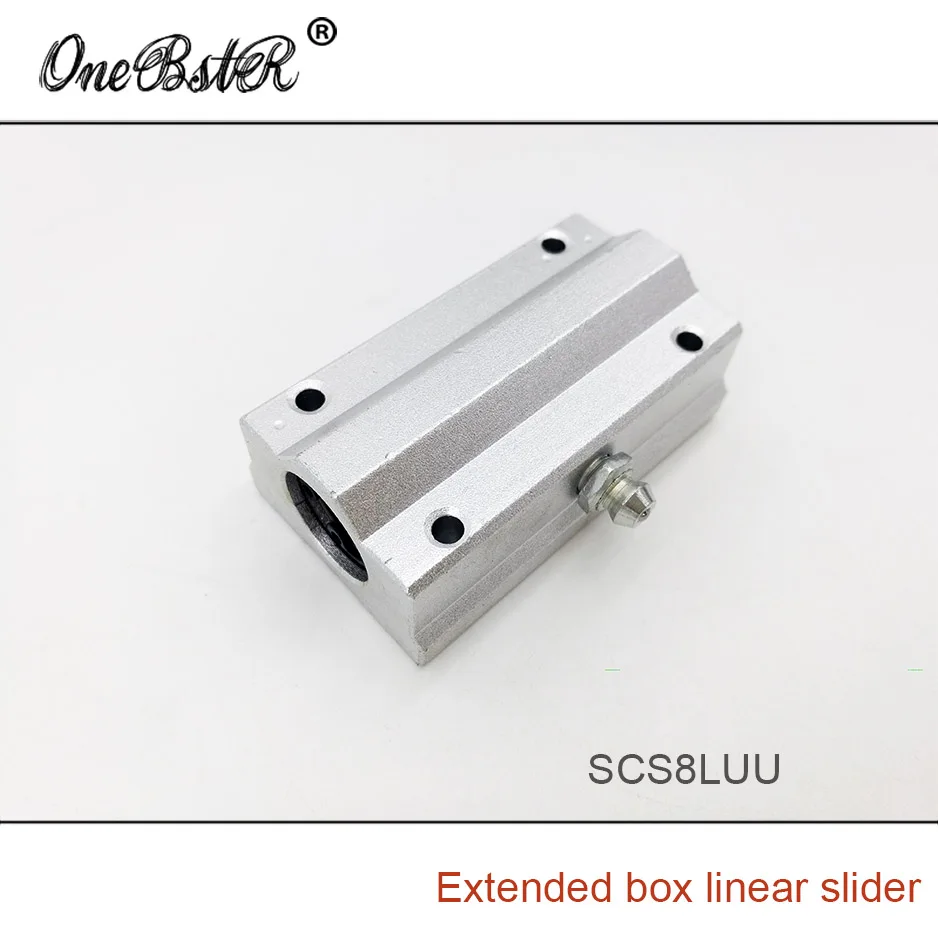 

3D Printer Accessories Optical Axis lengthened Box Type Linear Slider SCS8LUU Screw Shaft Guide