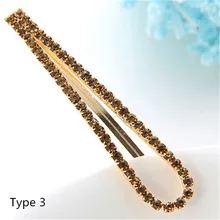 Горячая 2 шт Мода корейский стиль заколки Красочные заколки для волос женские аксессуары для волос u-образный кристалл горный хрусталь заколки для волос