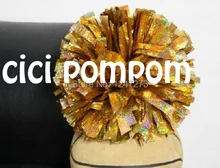 2 pom pom font b cheerleader b font pom pom holographic gold 1 000 3 4