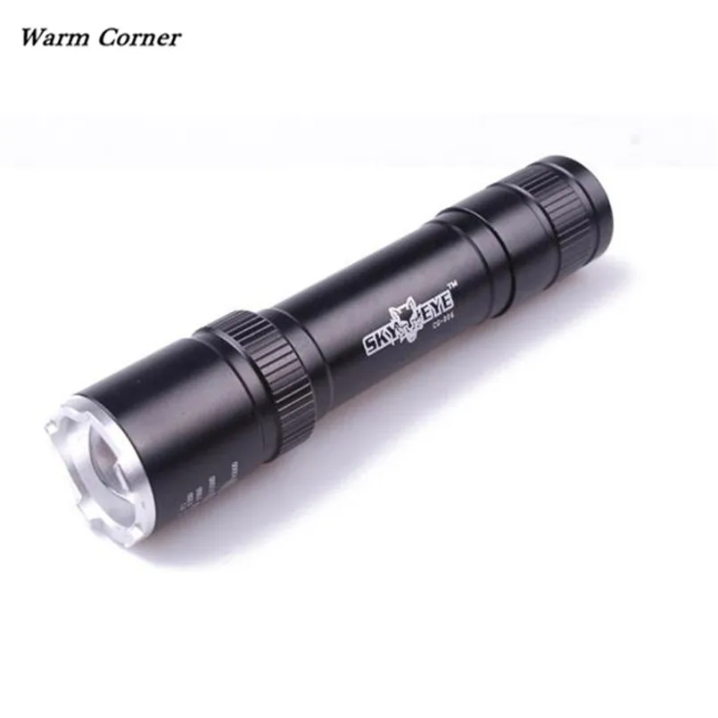 

Warm Corner LM Powerful 2500 Lumens Zoomable CREE Q5 LED 18650 Flashlight Torch Lamp Free Shipping LED flashlight Sept 8