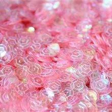 Блестки леденец(красновато-розовый) Ирис/AB 9 мм круглая чашка свободная