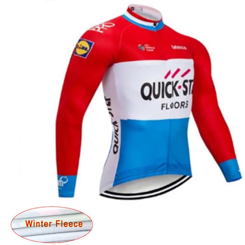 2019 خطوة سريعة الشتاء الحرارية الصوف الدراجات طقم زي رياضي للرجال طويل الأكمام دراجة الملابس بانت مايوه Ciclismo روبا Uniformes