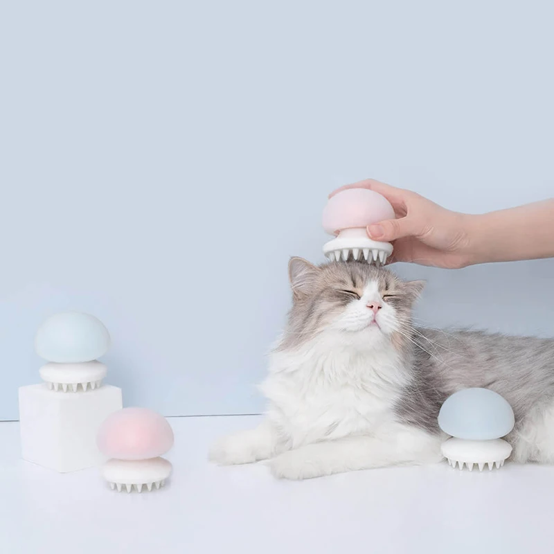 Массажер для Медузы Xiaomi Mijia Furrytail расческа питомцев с отрицательными ионами