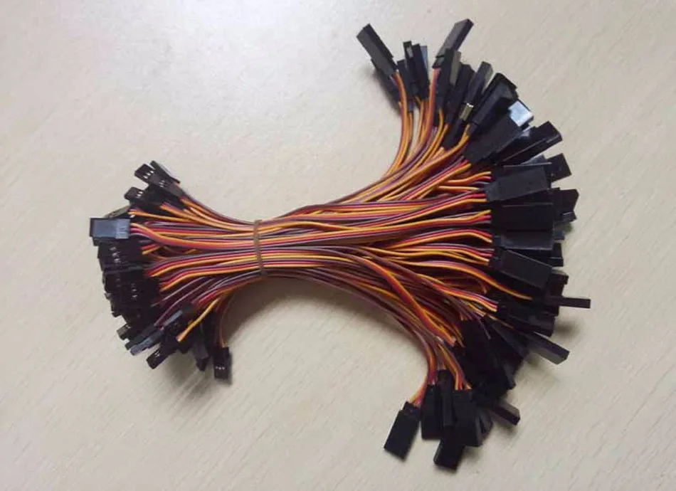 10 шт./лот 300 мм 10 см 15 см/30 см/60 см 26AWG RC сервопривод удлинитель провода кабель для Futaba JR мужчин и женщин штекер кабели проводки
