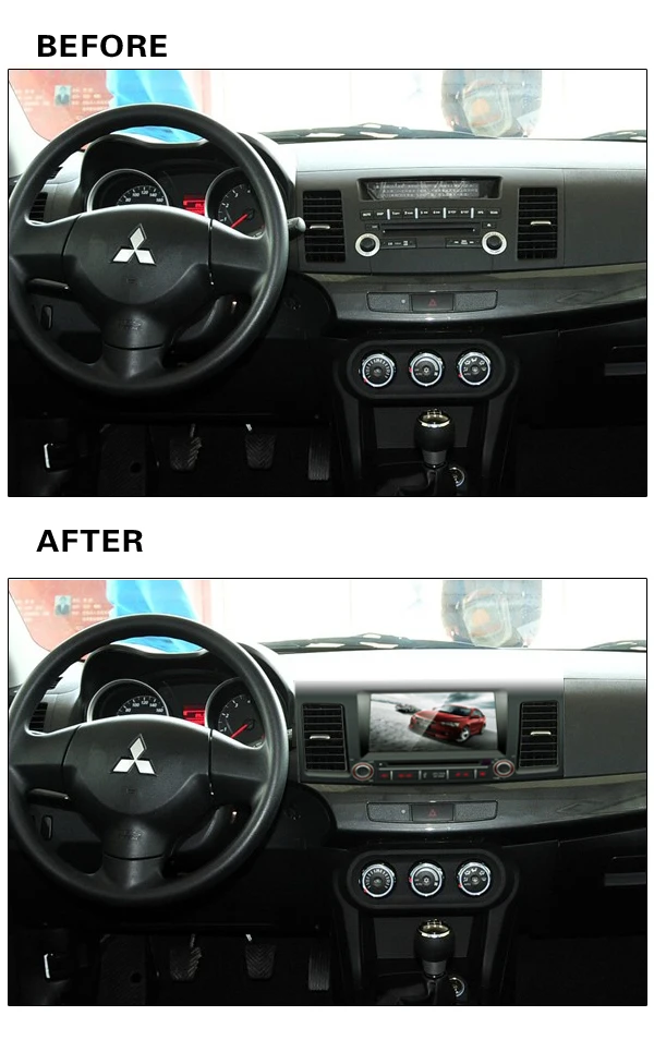 Cheap Quad Core Android Fit MITSUBISHI OUTLANDER / LANCER / ASX 2013 2014 2015 - Car DVD Player GPS Radio Navigation multimedia DVD 1