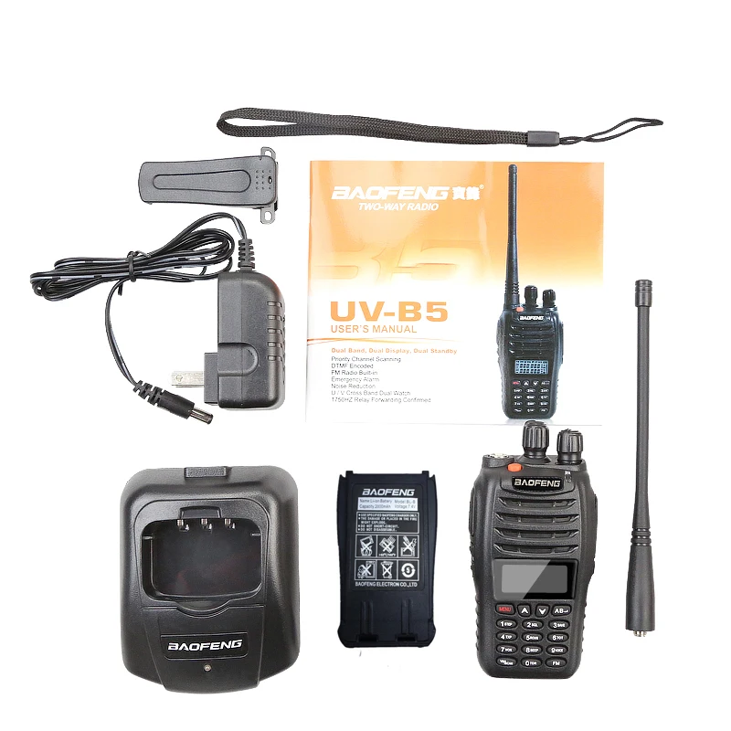 Baofeng UV B5 двухстороннее радио двухдиапазонный УКВ 136 174 МГц & UHF 400 480 Портативный 5 Вт