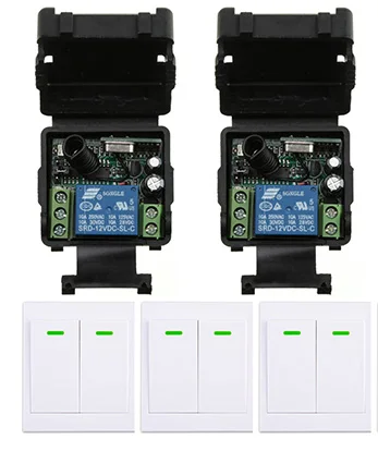 Xuanlongyuan Dc12v 24v 1ch Remote Switch Receiver Wall Transmitter