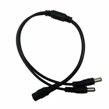 Высокое качество 10 шт. DC 1 Женский до 2 Мужской Мощность Splitter кабель Джек для Камера 5.5*2.1 Аксессуары системы скрытого видеонаблюдения для видеонаблюдения Камера