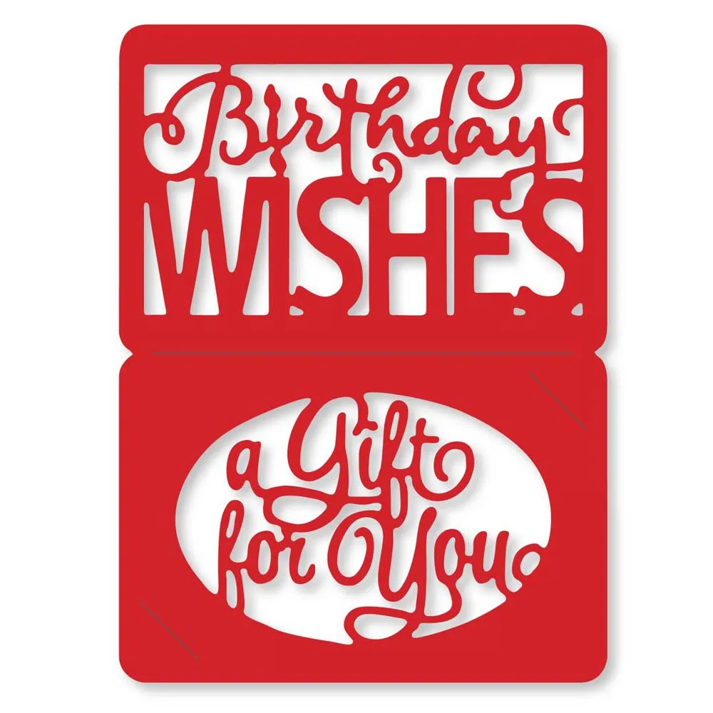  Birthday card DIY Metal Cutting Dies Scrapbooking Album Photo Embossing Crafts Paper Cards Envelope - 32990431202