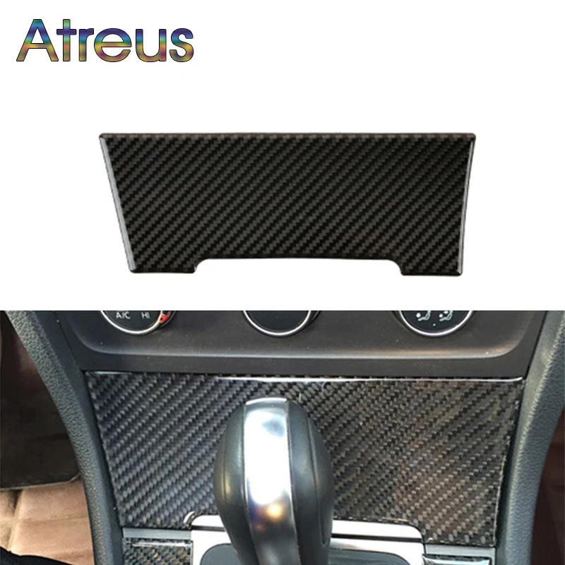Atreus Central Console AC Carbon Fiber Trim Car Stickers For Volkswagen VW Golf 7 GTI GTD MK7