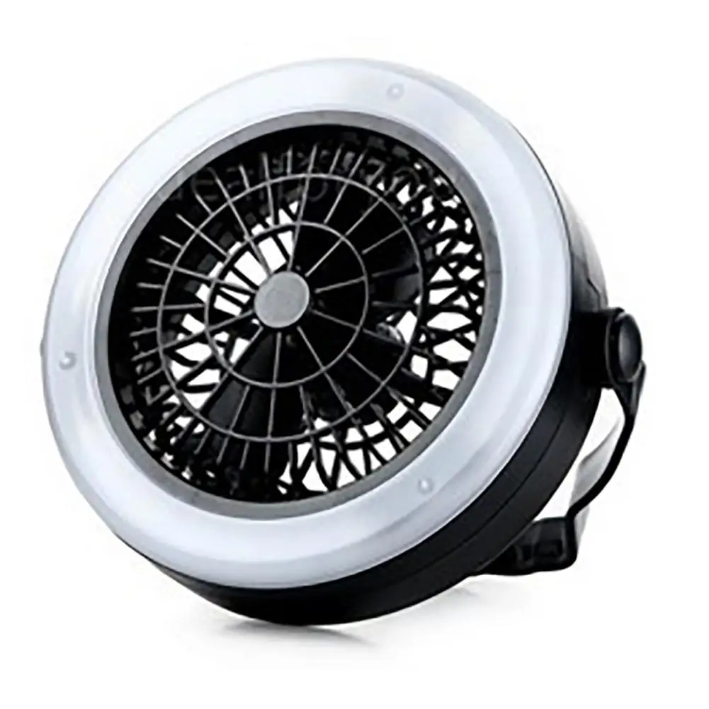 

Portable Lanterns AA Battery Powered LED Fan Light Mini Air Cooler Outdoor Camping Tent Lamp Hanging Hook Lantern