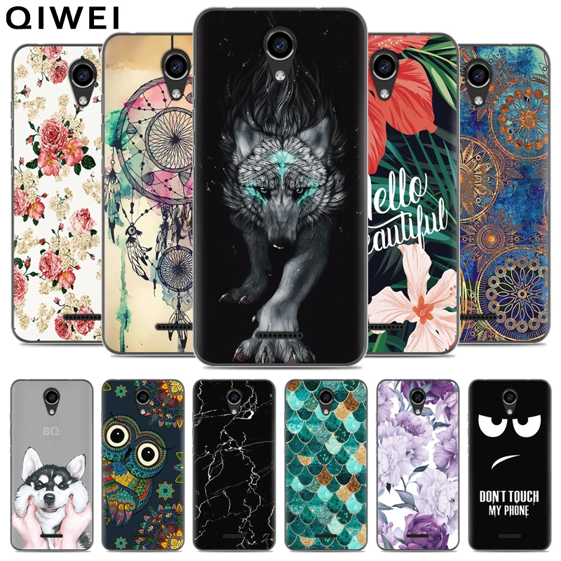 

5.0'' For BQ BQ-5057 Strike 2 Case Cartoon Soft Silicone TPU Back Cases For BQ 5057 BQ5057 BQS-5057 Strike2 Phone Cover Coque