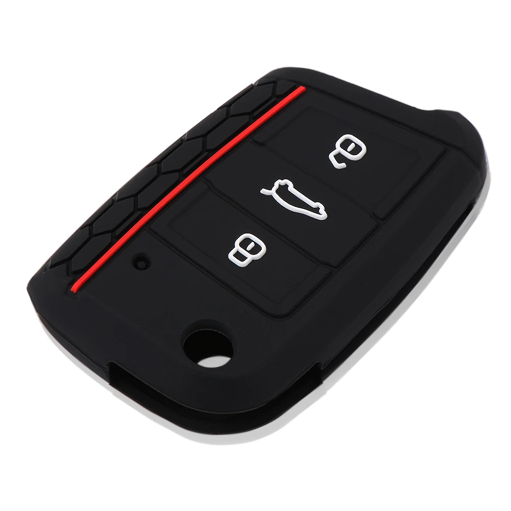 Силиконовый чехол для ключей AndyGo Volkswagen VW Golf 7 mk7 Skoda Octavia A7 сумка автомобильные