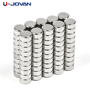 

U-JOVAN 100pcs N35 2 * 1mm 2 x 1 mm Small Super Strong Magnet Powerful Neodymium Rare Earth Permanent Magnets