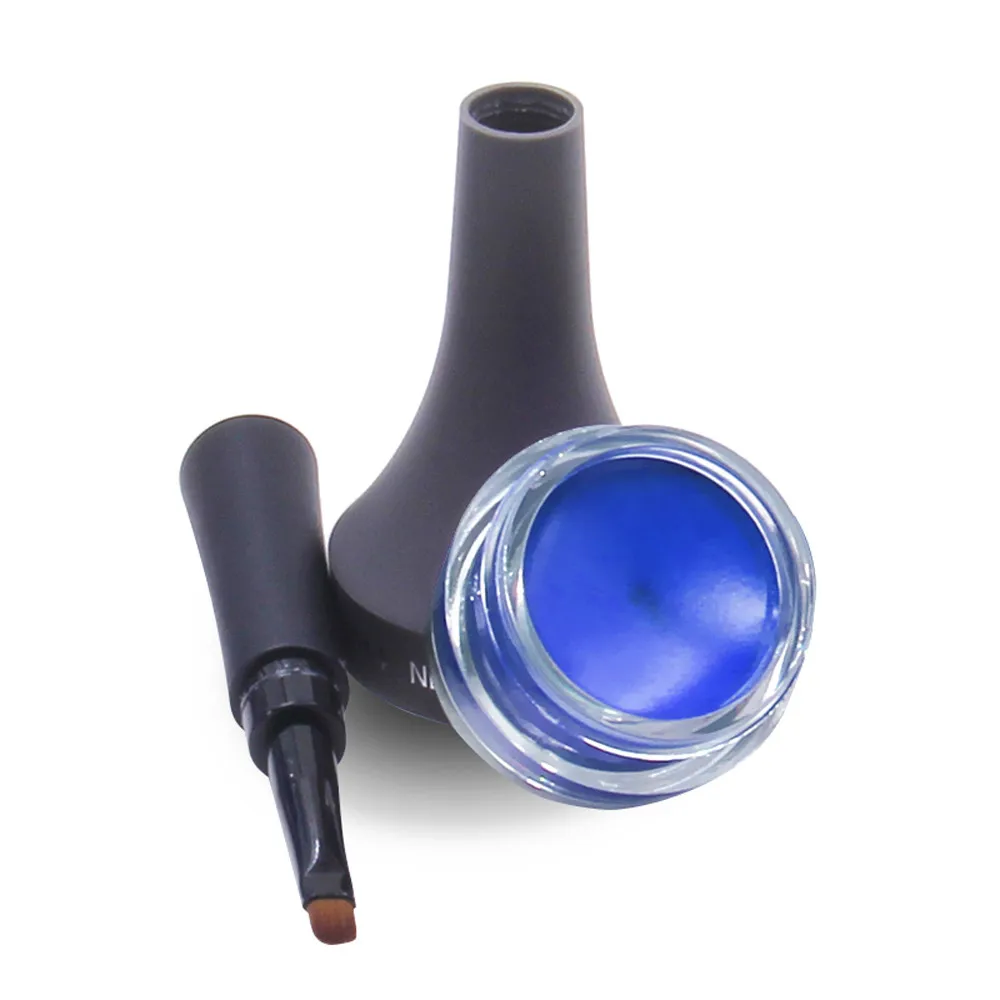 Карандаш для глаз водонепроницаемый подводка для глаз крем подводка для глаз гель макияж инструмент для макияжа трафарет для стрел - Цвет: blue