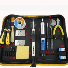 Термостатическая электрическая паяльная станция 220 в 35 Вт с паяльной пинцет с кончиком сварочный инструмент