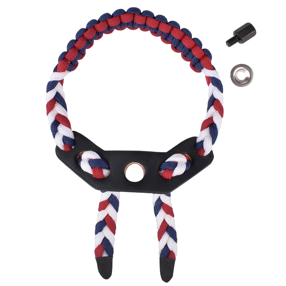 1X Archery Bow Wrist Sling Adjustable Braided Cord Rope Hunting for