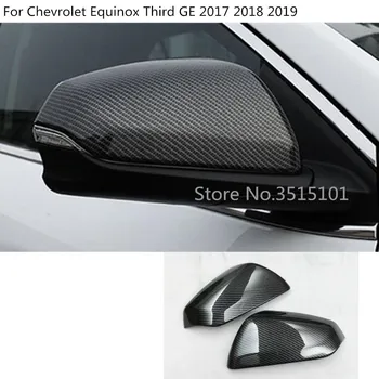 

Car Back Rear View Rearview Side Door Mirror Cover Stick Trim Frame 2pcs For Chevrolet Equinox Third GE 2017 2018 2019