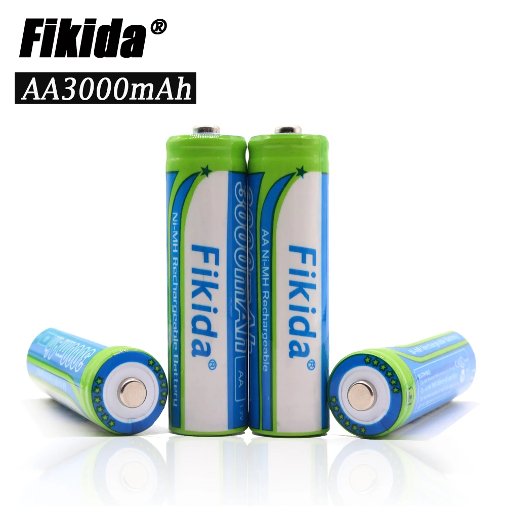 1 2 V Высокая емкость Ni-MH AA 3000mAh перезаряжаемая батарея 2A дистанционный фонарик