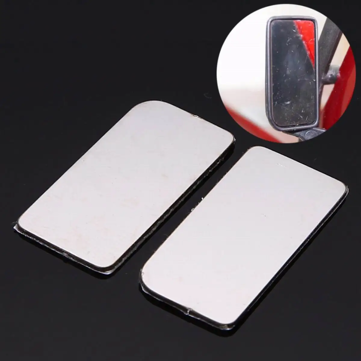 

1 Pair/2Pcs Metal Side Rearview Mirror Simulation Lens For Traxxas TRX-4 TRX4 1/10 RC Crawler Car