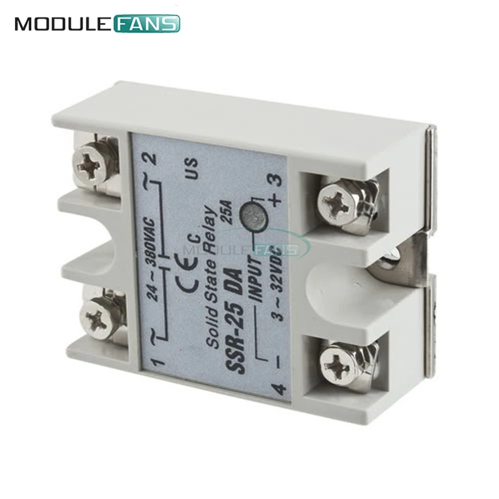 Твердотельное реле Φ 3 32V DC to 24 380V AC 25A ток 250V рабочее напряжение белое