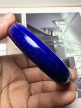 

Precious Blue Natural Lapis Lazuli Gemstone Fashion Crystal Bangle Bracelet Inner Diameter 58mm AAAAA