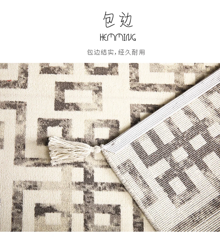 Китайский ковер для гостиной из натуральной шерсти ручной работы, большой размер, декоративный прикроватный ковер, винтажный ковер для офиса