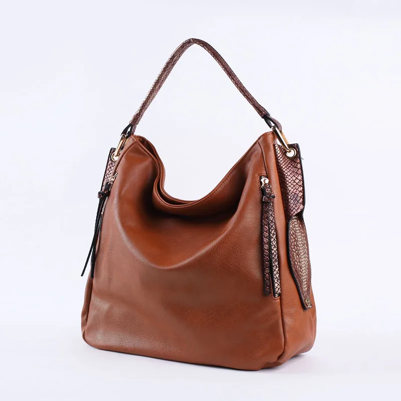  Женщина Для Бродяг Плечо Больших Размеров Мягкая Сумка Сцепления Crossbody Сумка Топ-ручка Роскошные Змеиной Сумки Сумочка Известная Марка 