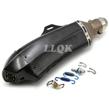 carbon fiber exhaust pipe Akrapovic motorcycle exhaust pipe muffler for BMW F800 GS 2008-2014 F800R 2009-2014 F800S 2006-2013